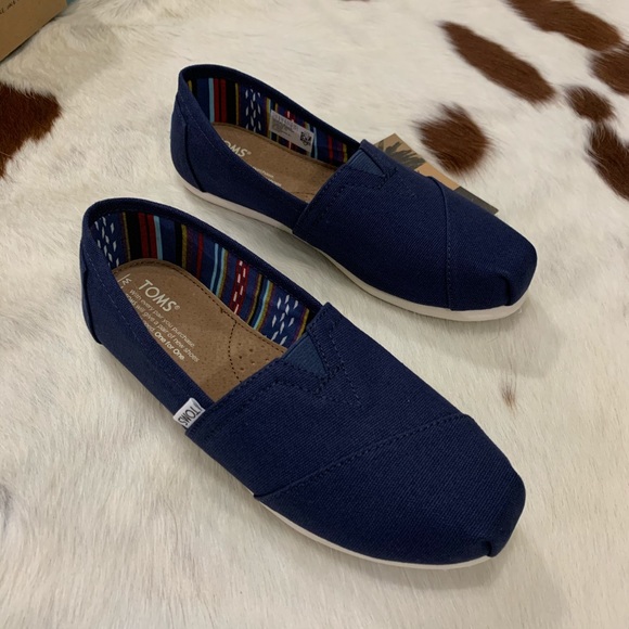 NWT• TOM’S Classic Navy Alpargata Venice Coll - Picture 2 of 12